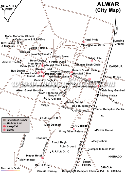 Map of Alwar