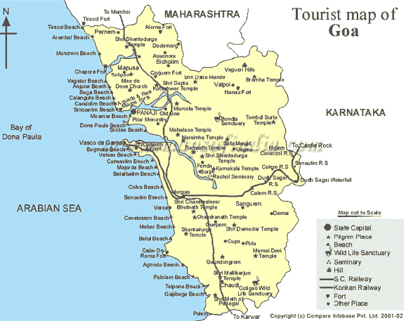 Map of Goa