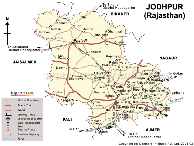 Map of Jodhpur