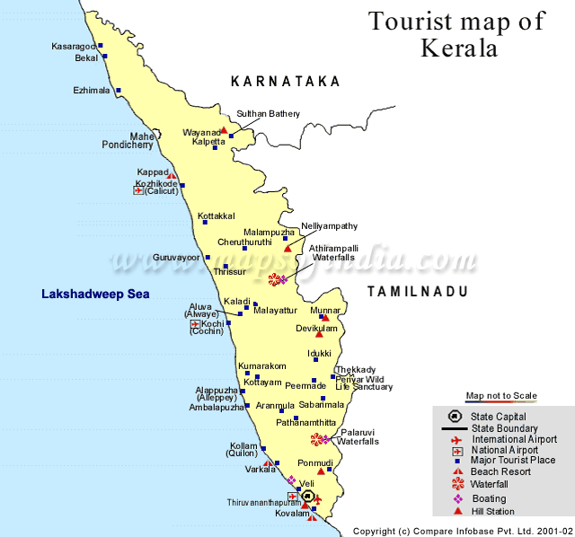 Map of Kerala