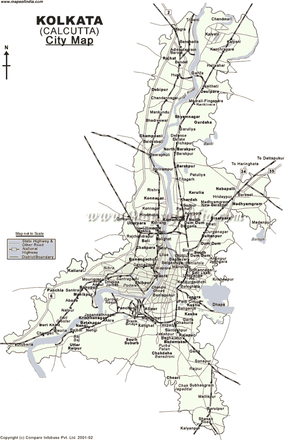 Map of Kolkata