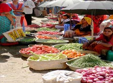 Bazaars in Sanchi