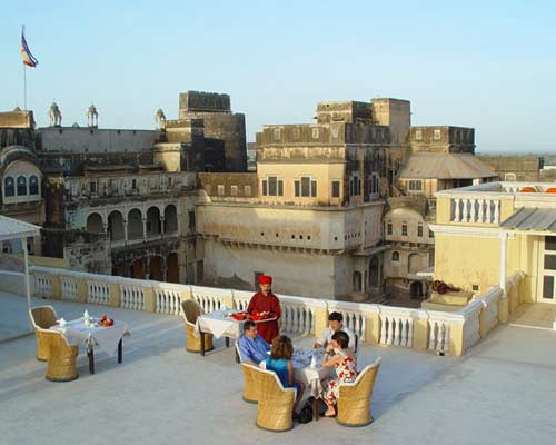 Castle Mandawa- Terrace Dining