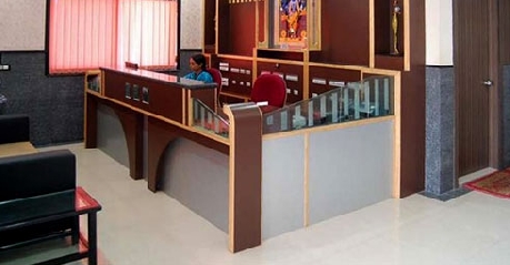 Reception in Hotel Damji, Dwarka