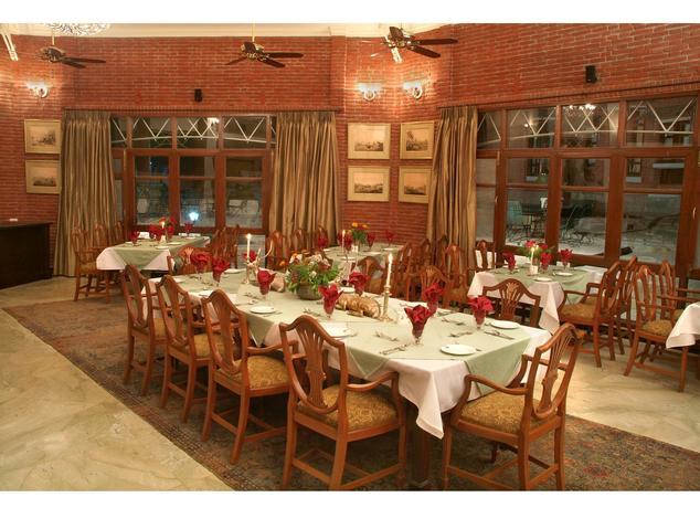 Dining in WelcomHeritage Taragarh Palace