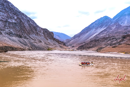 Rafting on Indus River