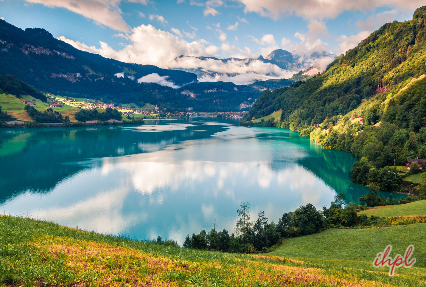 Lake Lungern Lake in Switzerland