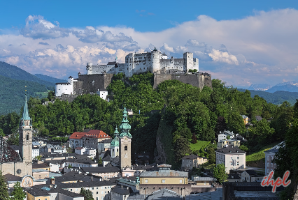 Hohensalzburg Fortress Castle in Salzburg, Austria