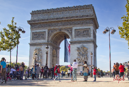 Arc de Triomphe Monument in Paris, France