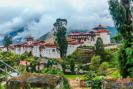 Trongsa Dzong in Trongsa, Bhutan