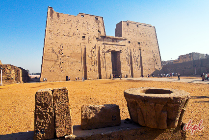 Egyptian temple in Edfu, Egypt