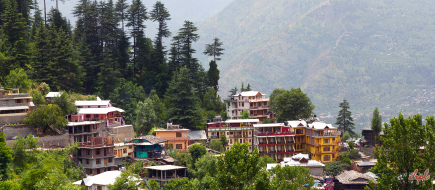Kullu town in Himachal Pradesh