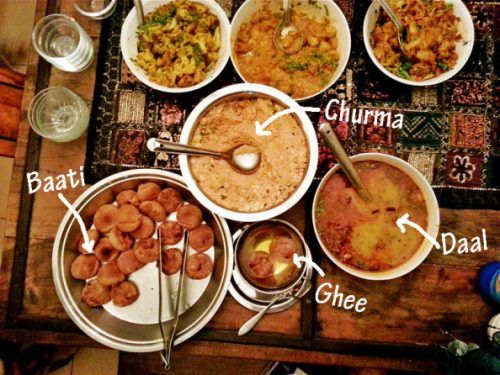 Delicious Rajasthani cuisine