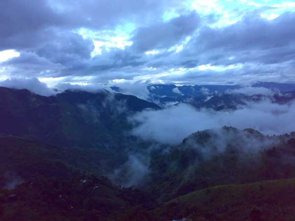 Phawngpui. The highest peak in Mizoram