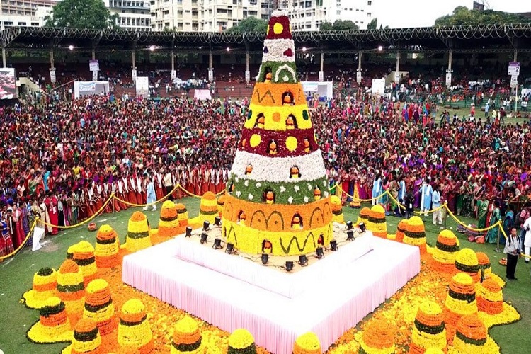 Bathukamma in Hyderabad