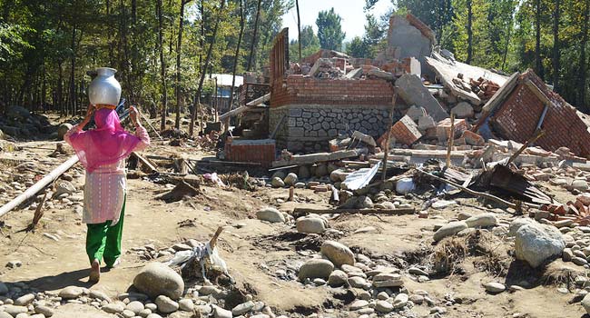 Flood Effected Villages, kashmir