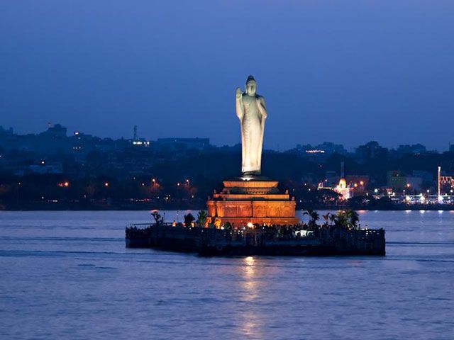 Hussain Sagar Lake in Hyderabad