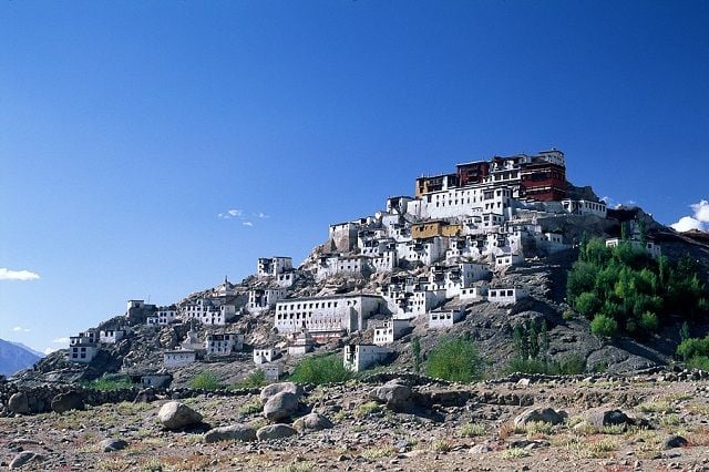 View of Thikse Monastery in Ladakh