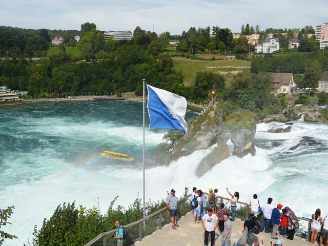 Rheinfall Waterfall in Switzerland