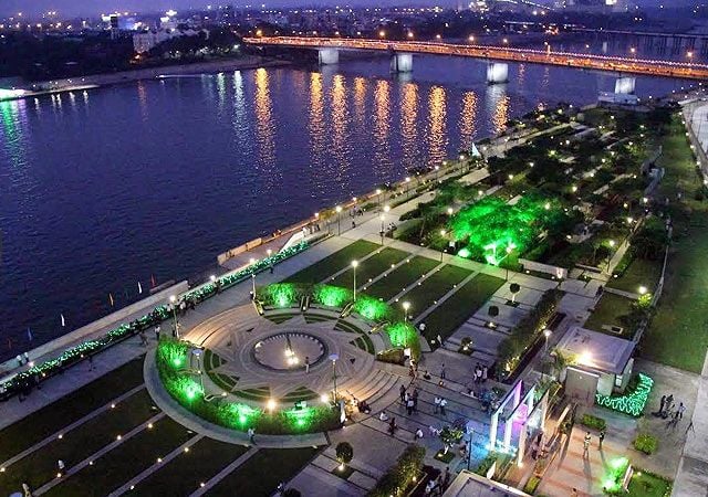 Sabarmati River front in Ahmedabad