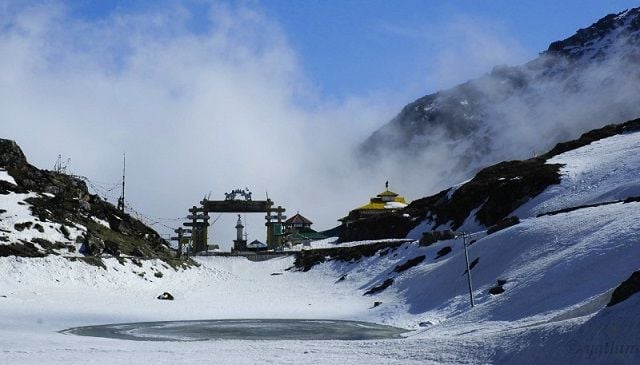 Sela Pass - the high-altitude mountain pass located in Tawang District of Arunachal Pradesh state of India.