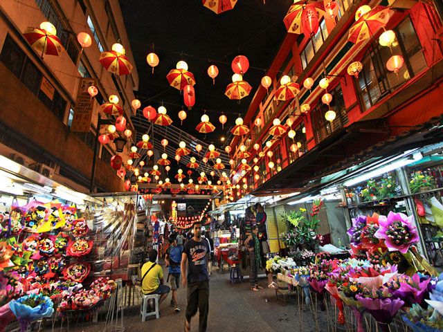 Chinatown market in Malaysia