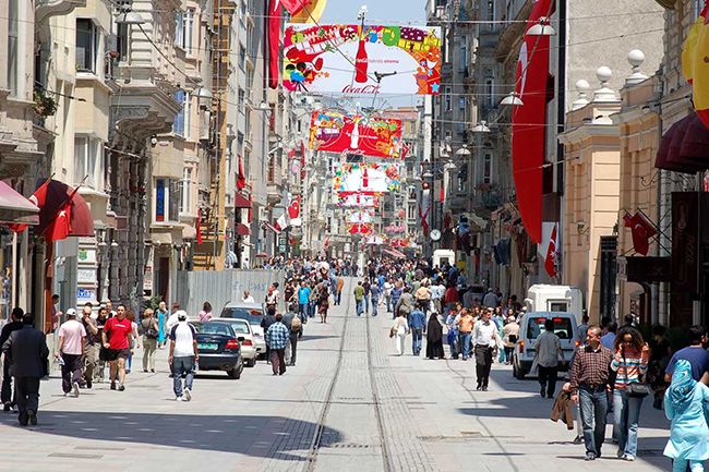 Istiklal Caddesi in Istanbul