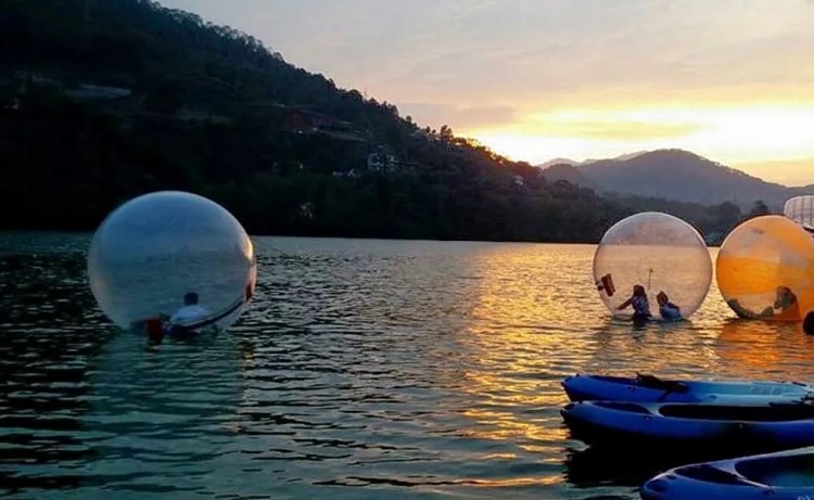 Water Zorbing in Bhimtal