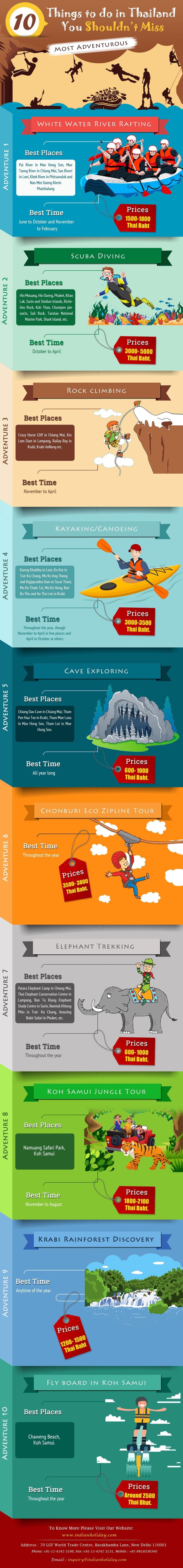 adventure activities in Thailand