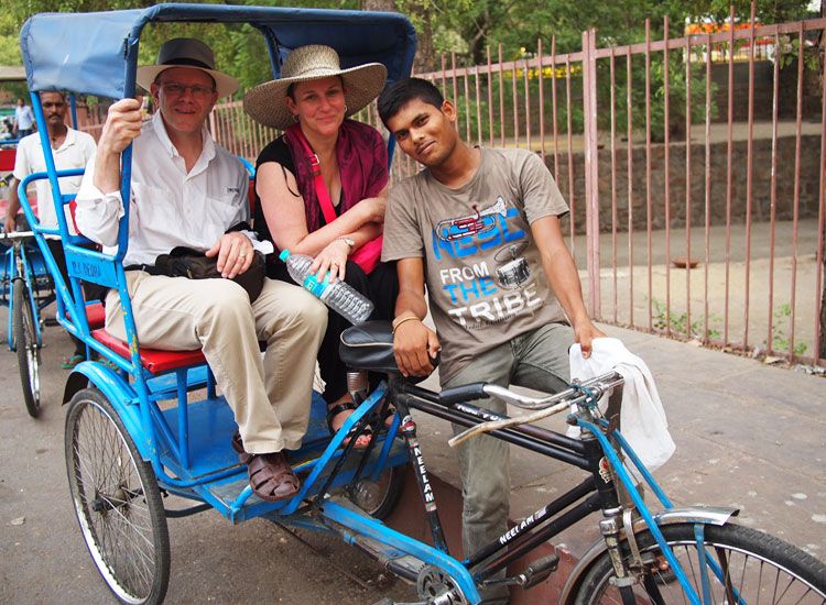 Rickshaw Ride at Chandni Chowk