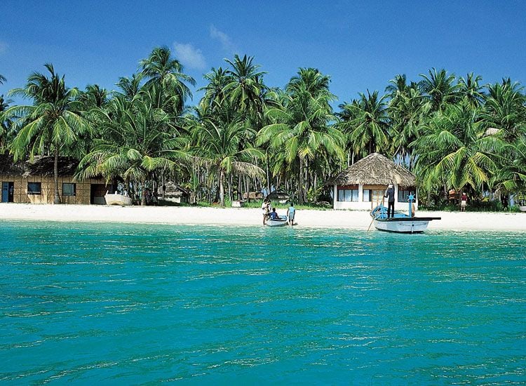Agatti Town in Lakshadweep Islands
