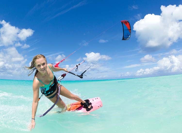 Kitesurfing