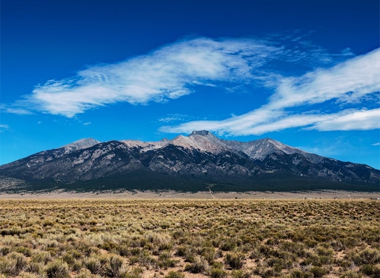 San Luis Mysterious Valley in Colorado