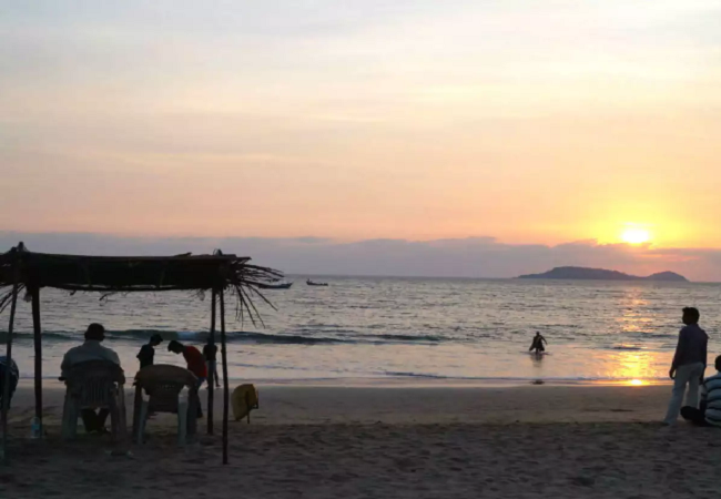 Bogmalo Beach in south goa