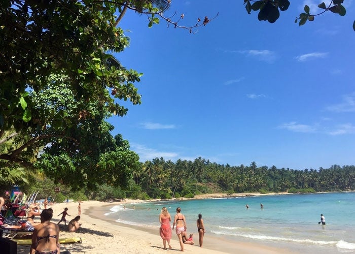 Hiriketiya Beach in Sri Lanka