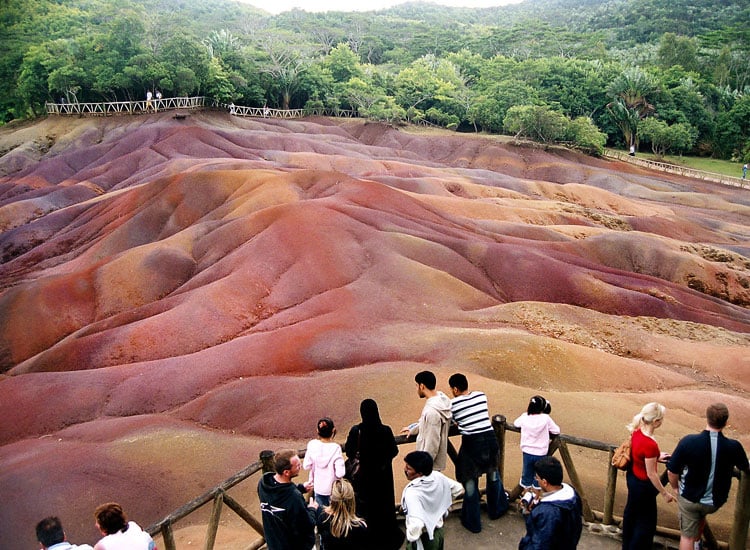 Chamarel’s Seven Colored Earth Park in Mauritius