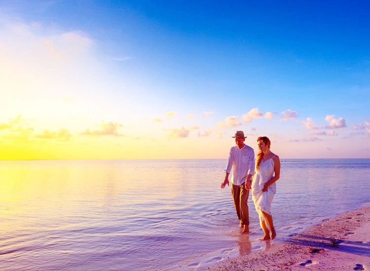 Le Morne beach in Mauritius