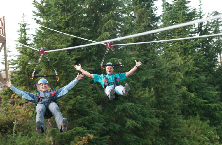 Adrenaline rushing valley crossing