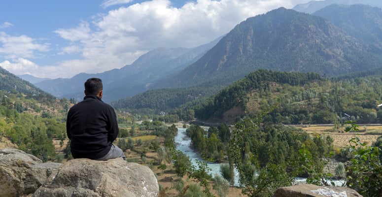 Strawberry Valley meadow in Gulmarg