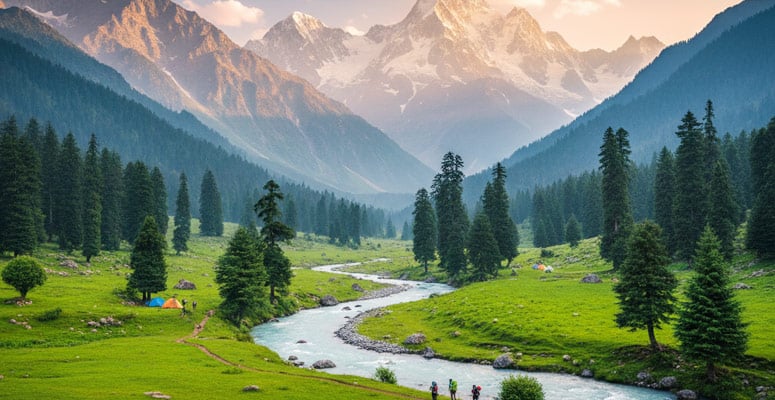 Dabyan Valley in Pahalgam