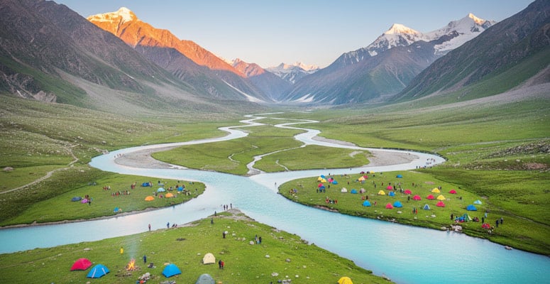 Panchtarni on the Amarnath route
