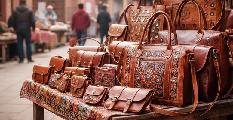 Leather goods from Rajasthan
