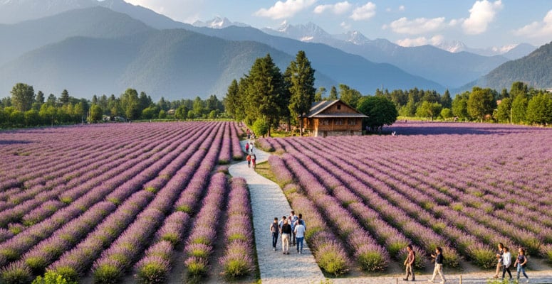 Lavender Park in Pahalgam