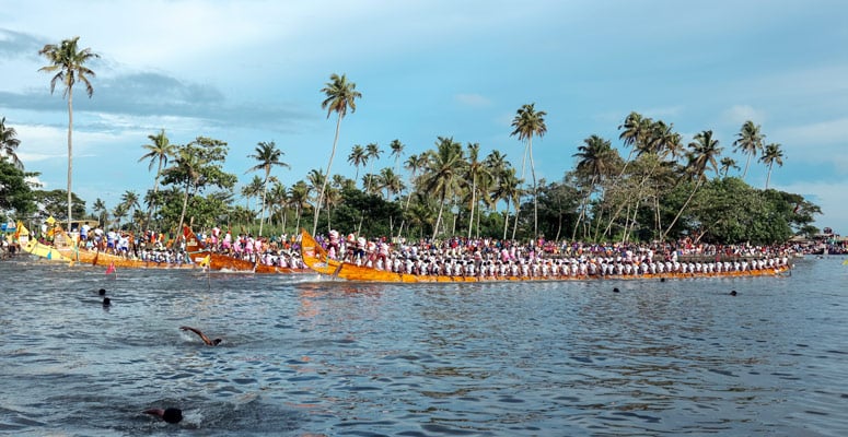 Kerala snake-boat races on the backwaters