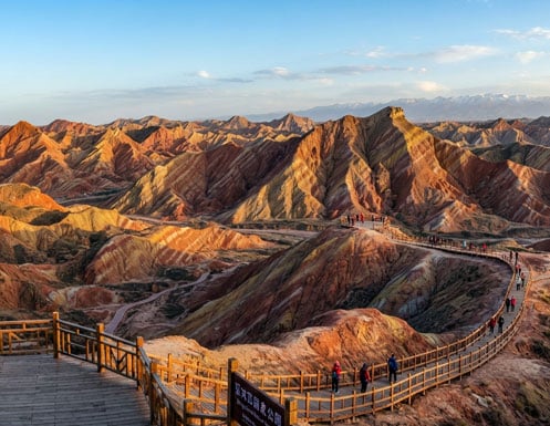 2. Zhangye Danxia Landform in Gansu, China