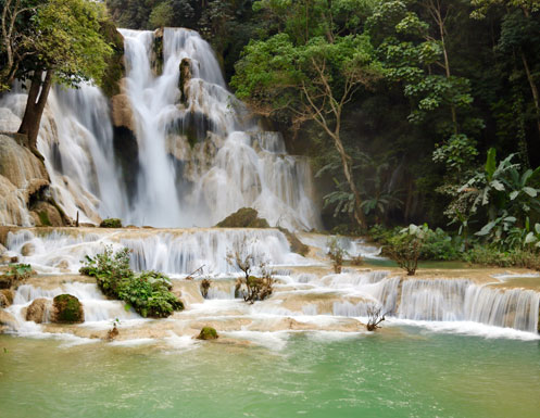 5. Kuang Si Falls, Luang Prabang, Laos