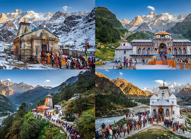 Char Dham Yatra places in India
