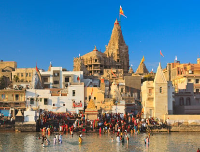 Dwarkadhish Temple during the Bada Char Dham Yatra