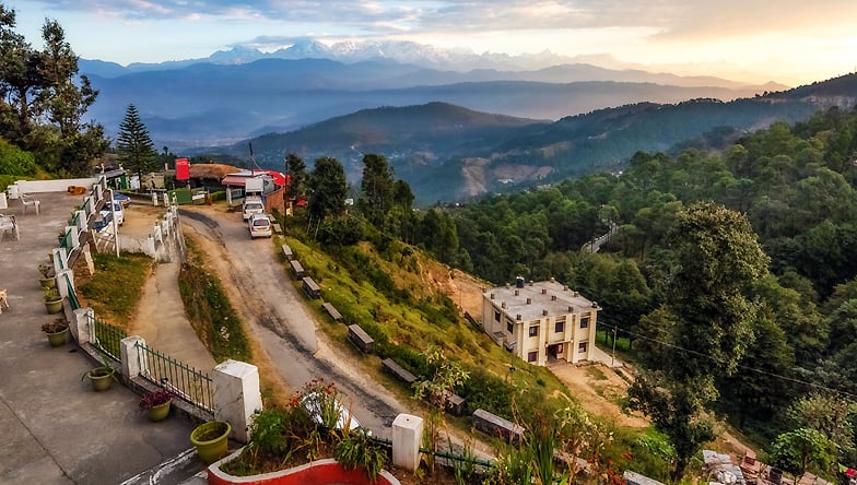 Himalayan views from Kausani