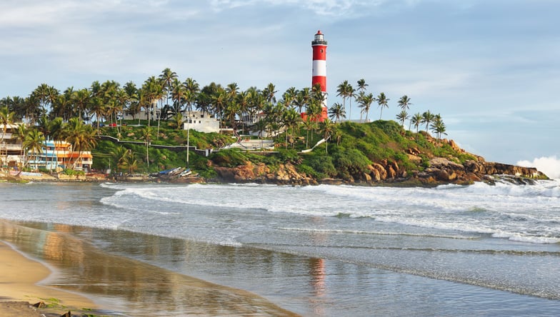 Lighthouse Beach in Kovalam